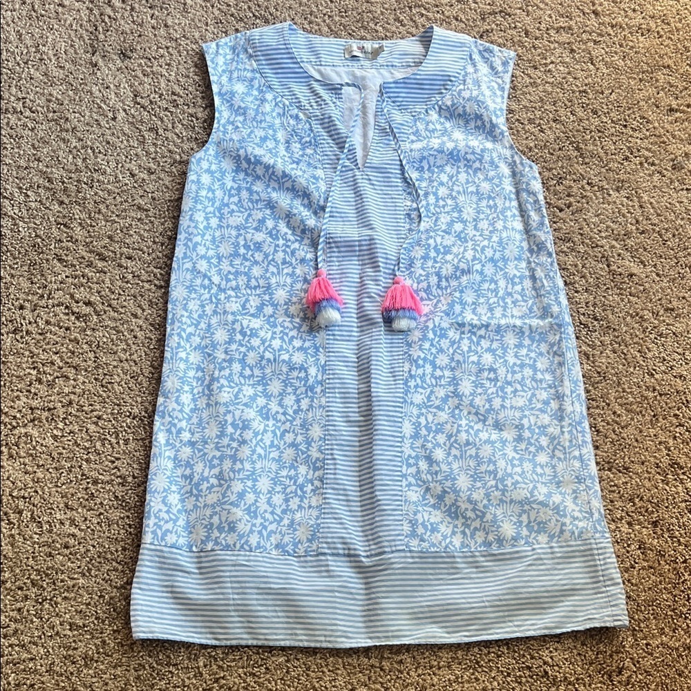 Vineyard Vines Striped Blue and White Dress